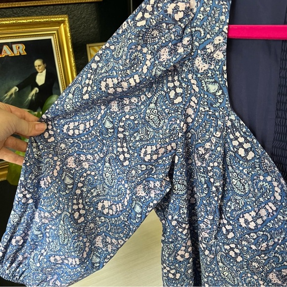 J.Crew Long-Sleeve Mini Dress in Liberty® Bourton Bloom Fabric Plus Size - Picture 5 of 10